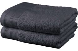 ColourMatch Pair of Hand Towels - Flint Grey